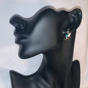 Kokopelli Turquoise Earrings